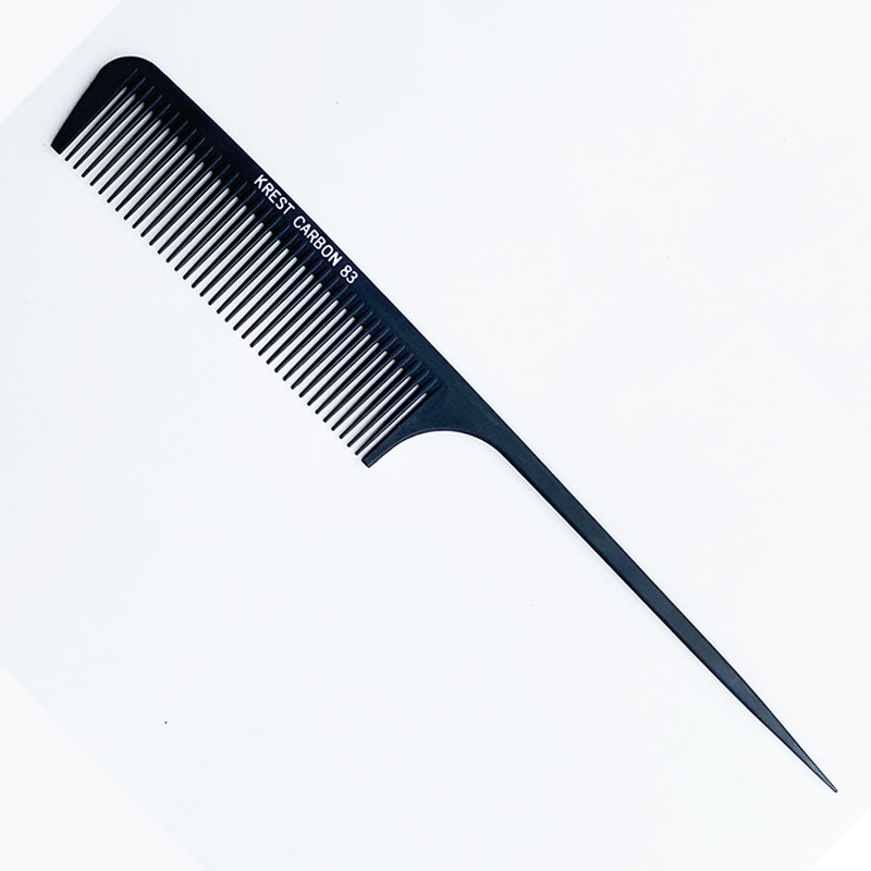 Carbon Thin, Tall COARSE tooth Rattail COMB