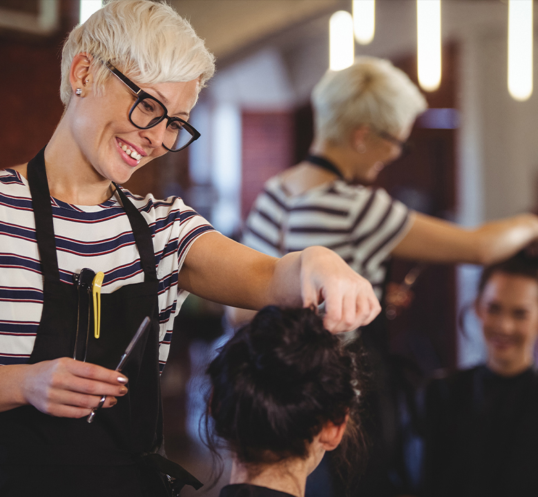 Krest Combs in Busy Hair Salon